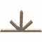 Ekena Millwork Saratoga Smooth Timber Gable Bracket, Douglas Fir, 84"W x 56"H x 3 1/2"D x 5 1/2"F, 16/12 Pitch GBW084X56X0406SAR00SDF - alternate 3